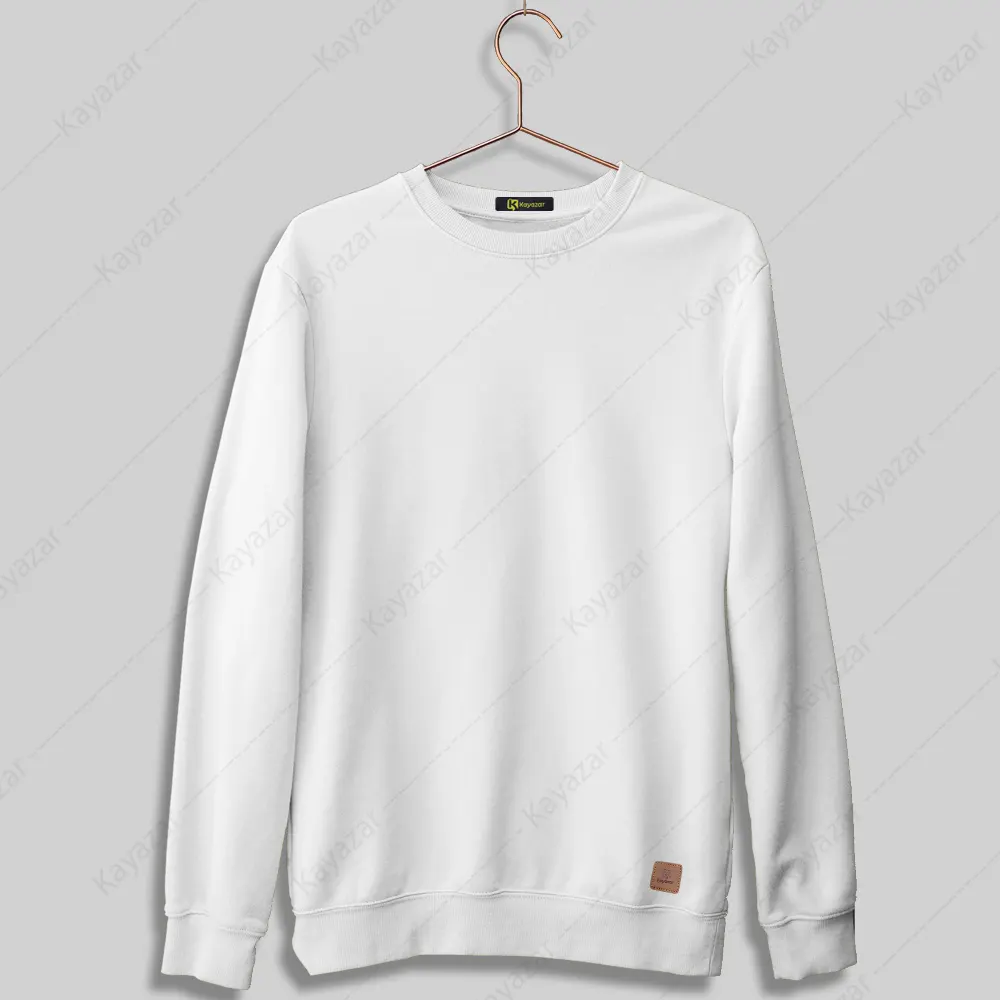 White Sweatshirts For Men (Fleece Stuff)