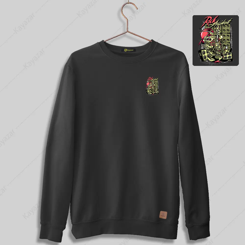 Permanent Print Sweatshirt For Men's - Accident