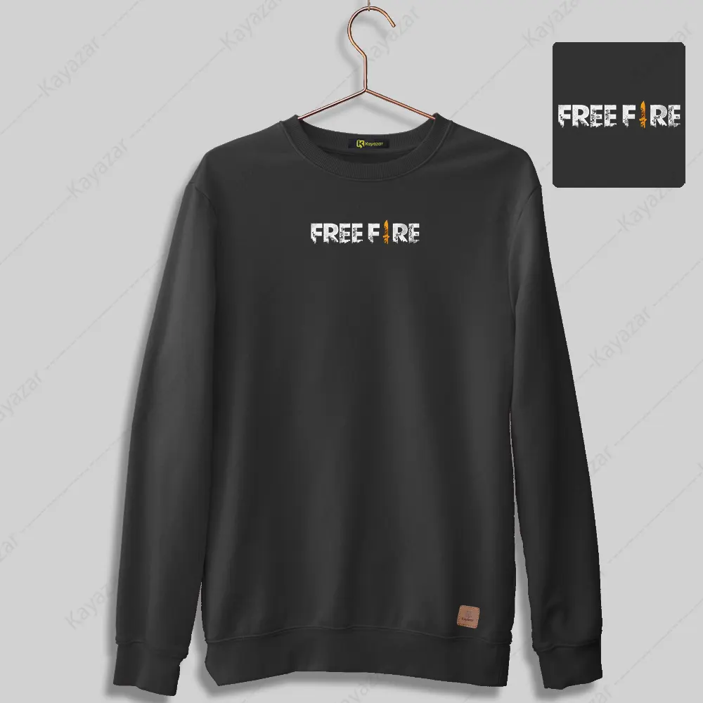 Permanent Print Sweatshirt For Men's - FreeFire