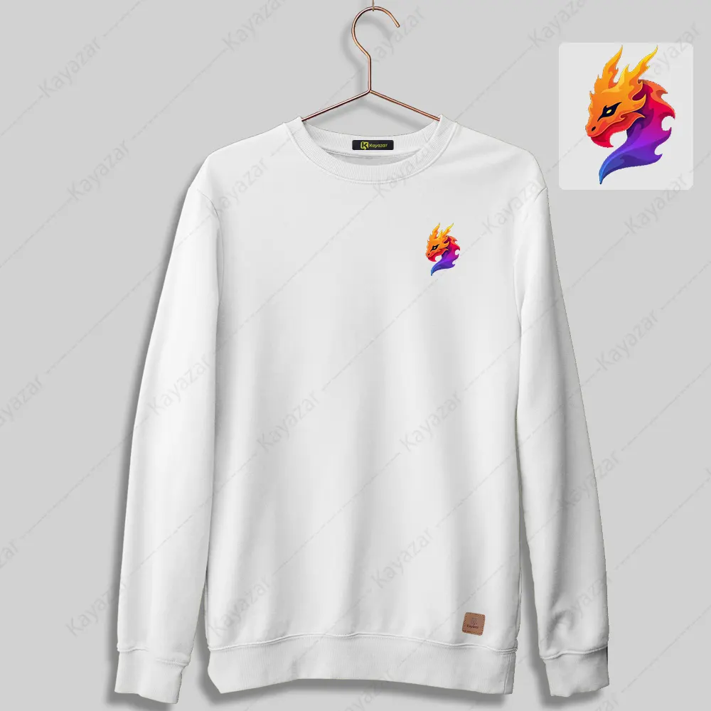 Permanent Print Sweatshirt For Men's - Horse