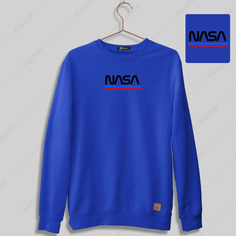 Permanent Print Sweatshirt For Men's - Nasa