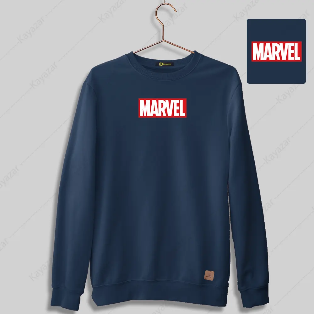 Permanent Print Sweatshirt For Men's - Marvel