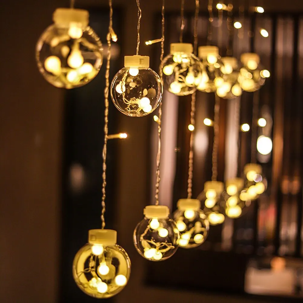 Led Wish Ball Light Wire 2.5M Lamp Curtain Fairy Light for Wedding Christmas Decoration