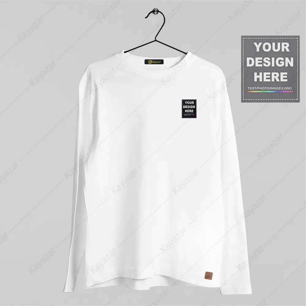 Full Sleeves Customized Permanent Print T-Shirt ( 2x2 )