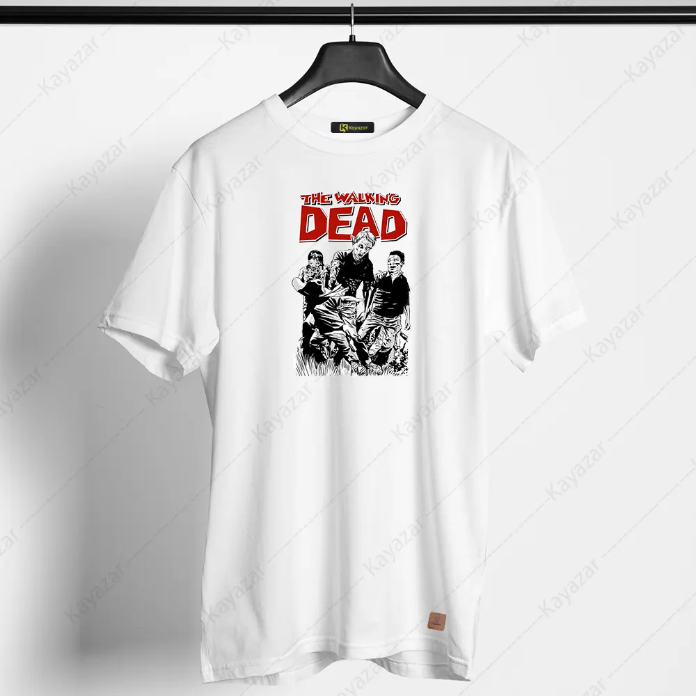 Half Sleeves Men's T-Shirts The Walking Dead (Permanent Print)