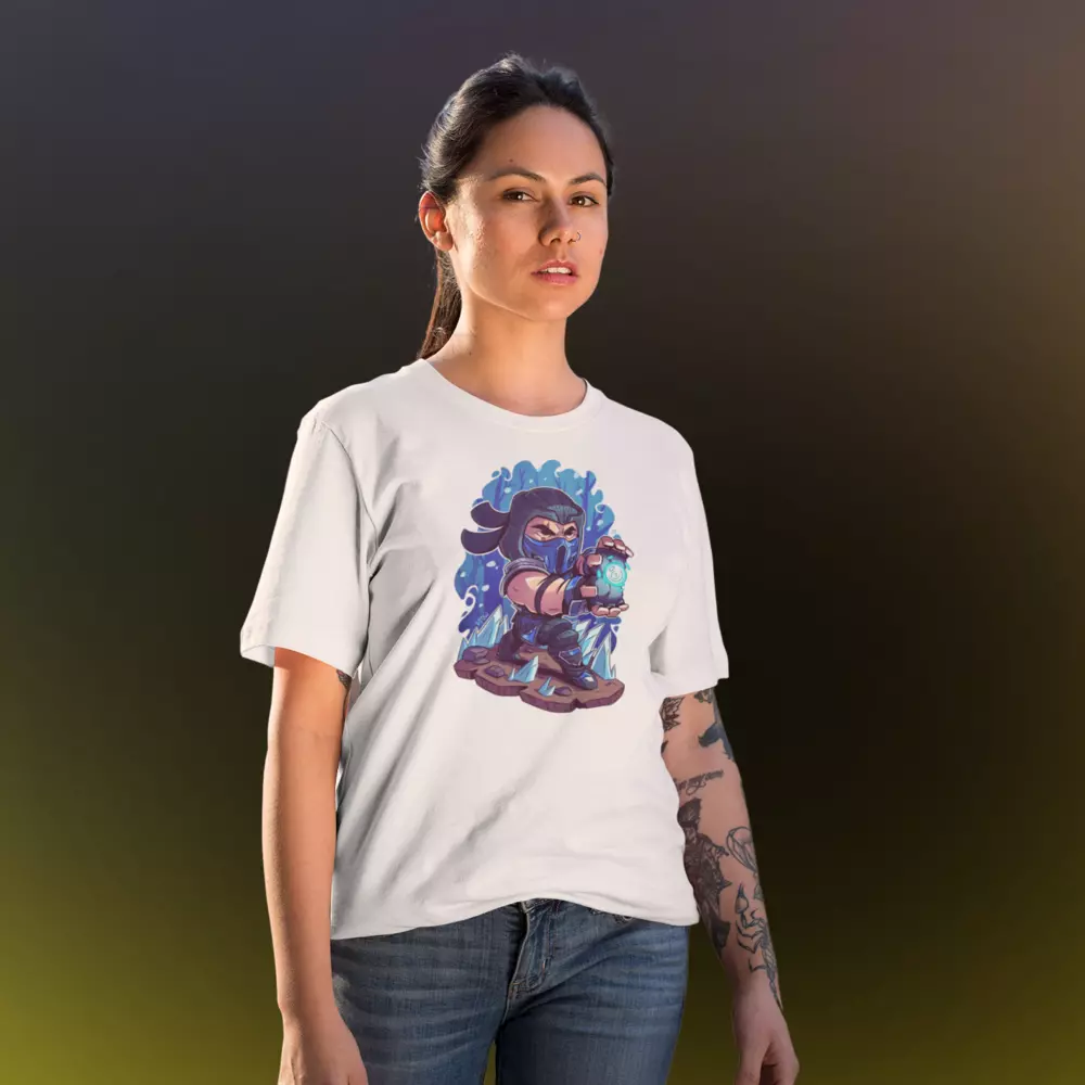 Girls Half Sleeves Permanent Print White T-Shirt Graphic A4 (Round Neck)