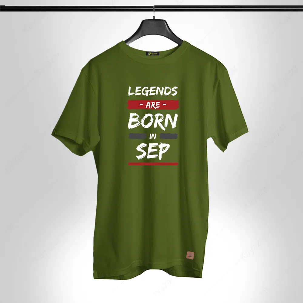 Birthday Gift Round Neck Permanent Print Girls T-Shirt Sept-001