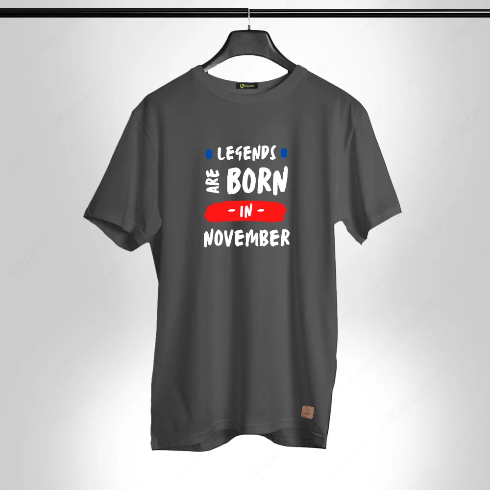 Birthday Gift Round Neck Permanent Print Girls T-Shirt Nov-002