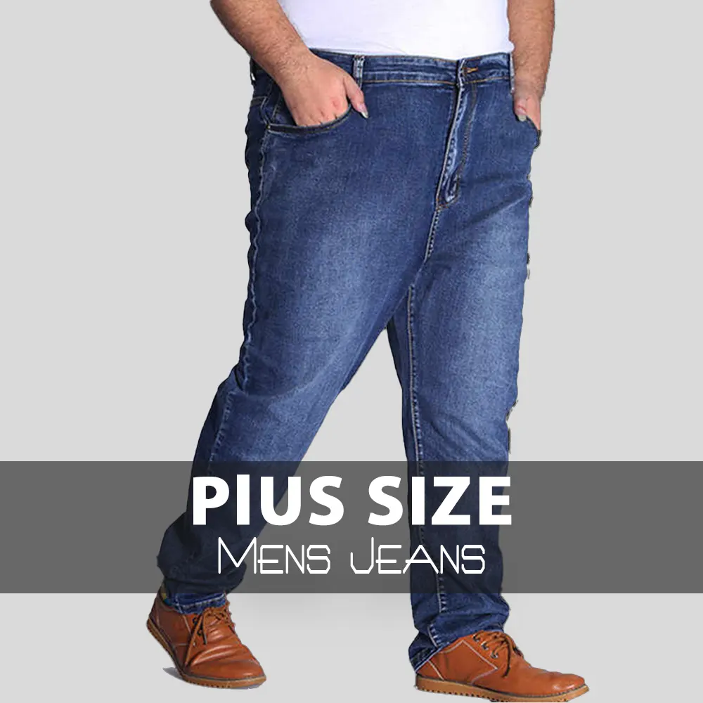 Buy Men s Plus Size Jeans Straight Leg Pack Of 3 Online in Pakistan
