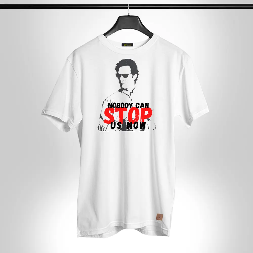 Nobody Can Stop Us Now 004 Permanent Print Round Neck T Shirt