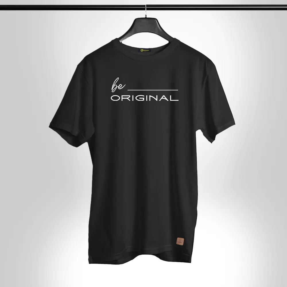 Be Original-001 Round Neck Permanent Print Half Sleeves T Shirt