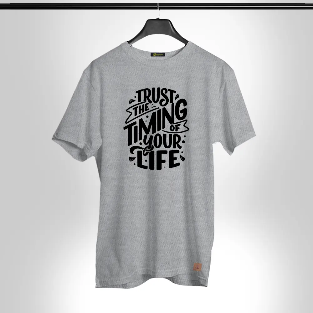 Trust-the-timing-of-your-life-001 Half Sleeves T Shirt