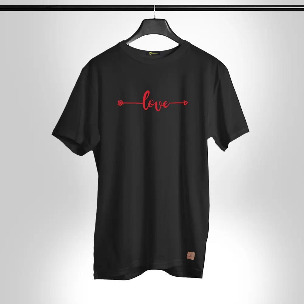 Love-010 Half Sleeves Permanent Print T Shirt