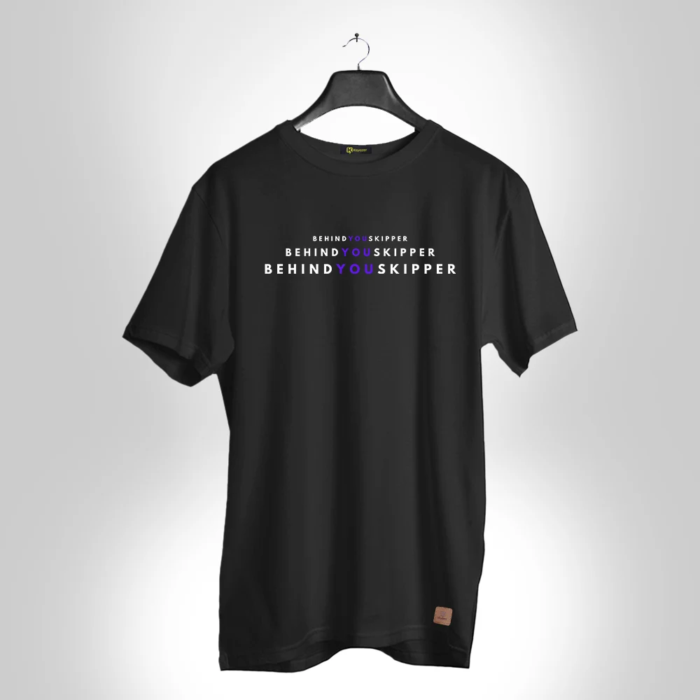 Behind You Skipper 005 Permanent Print Round Neck T Shirt