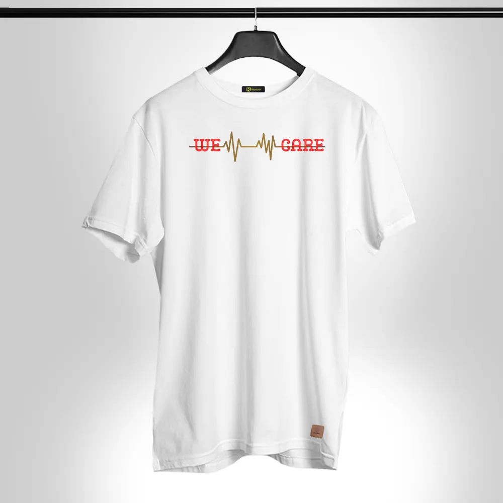 We Care (Heartbeat) Permanent Print Tees Doctor 006