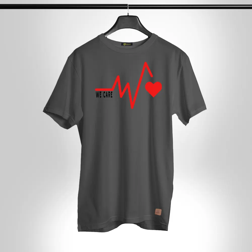 We Care Permanent Print Round Neck Tees Doctor 005