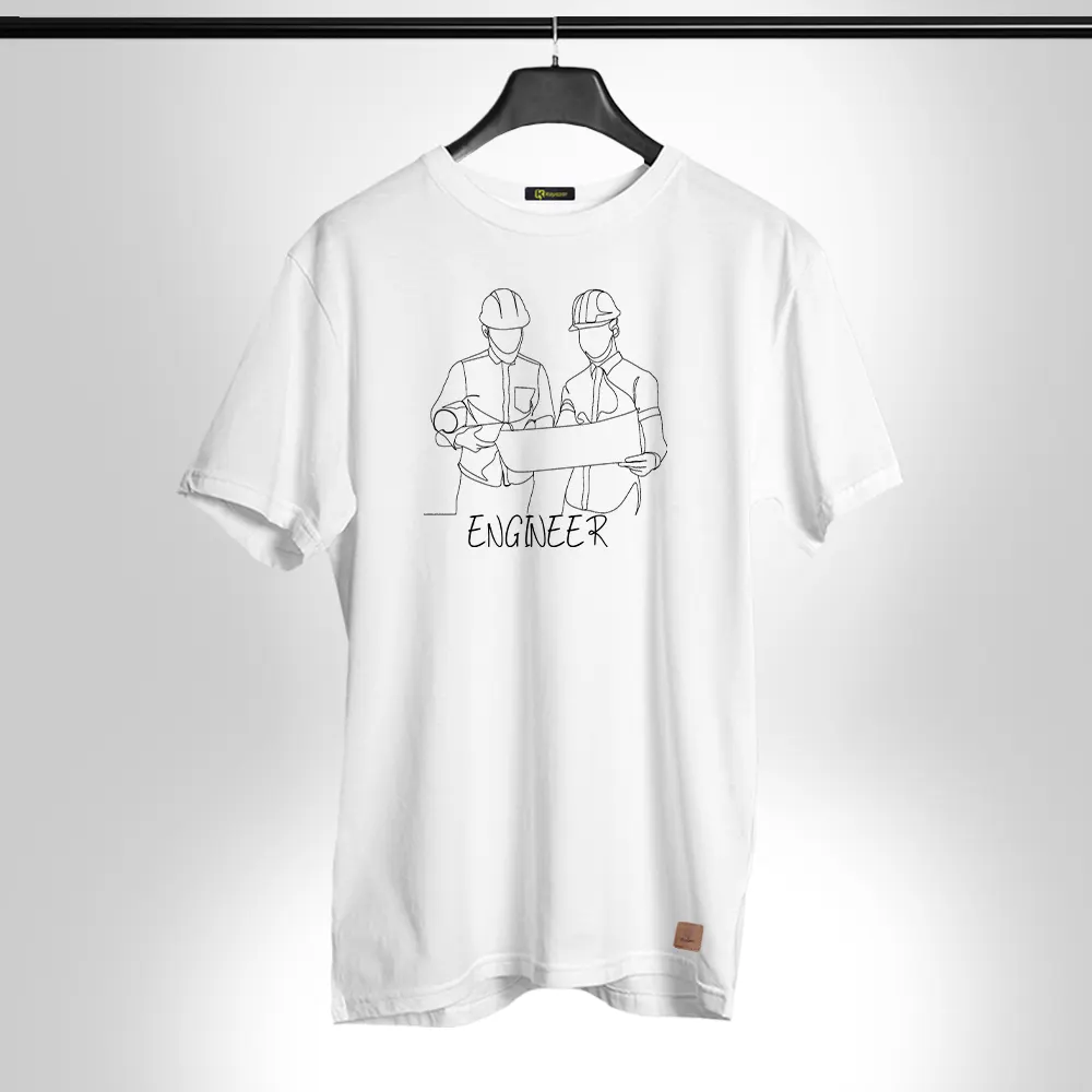 Engineer Permanent Print Round Neck T Shirt Engineer 024
