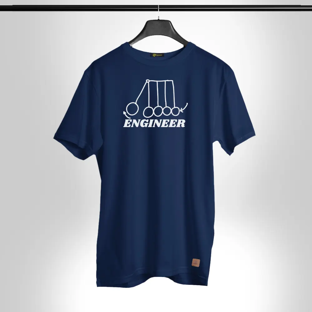 Engineer Permanent Print Round Neck T Shirt Engineer 021