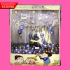 Birthday Theme Blue & Black Balloons  With Complete Article