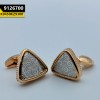 2021 Men's Cufflink R.Gold N Silver Triangle