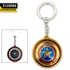Spinner Keychains Captain America Shield Golden