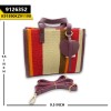 Jute Hand Bag Red (Small)