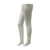 Net Pearl Tights White