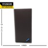 Balisi Unisex Wallet Bi-Fold Blue Logo Dark Brown