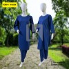 2-Pc Cotton Mirror Pocket Navy Blue (KZM011)