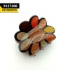 Shiny Printed Flower Catcher Multi Color Brown