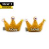 Kids Woolen Clips Crown Love (1 Pair)