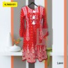 Red and White  Lawn Printed Kurti 80x80 (KL7860251275)