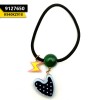 Kids Heart Rubber Ties Green Blue (Pack Of 2)