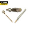Pearl Metal Barrettes Flower (Pack Of 3)