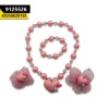 Kids Heart Shape Necklace With Clips Light Pink