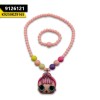 Kids Lightning Necklace Face Lol Doll Light Pink