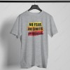 Men's T-Shirt Round Neck No Fear (Permanent Print)