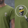 Men's T-Shirt Round Neck skeleton (Permanent Print)
