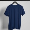 Men's T-Shirt Round Neck Plain Navy Blue